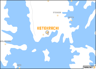 map of Kete Krachi