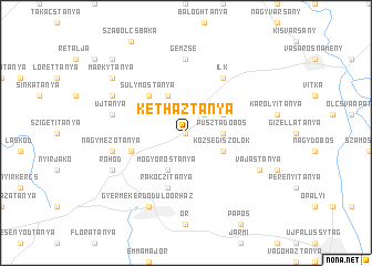 map of Kétháztanya