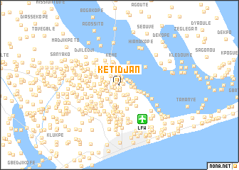 map of Kétidjan