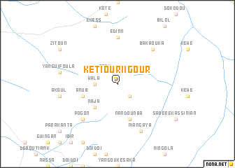 map of Kétiouri Igour