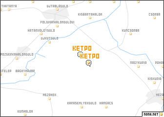 map of Kétpó