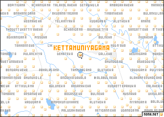 map of Kettamuniyagama