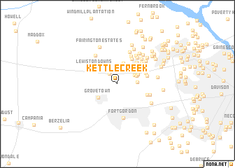 map of Kettle Creek