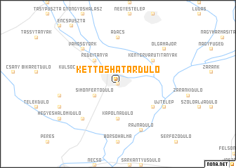 map of Kettőshatárdůlő