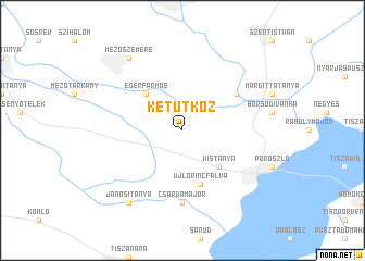 map of Két Út Köz