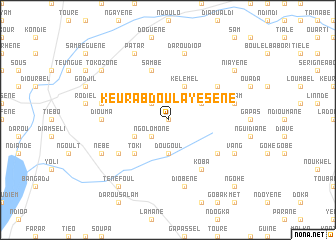 map of Keur Abdoulaye Sènè