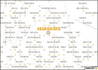 map of Keur Adiana