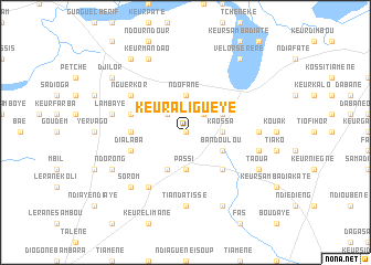 map of Keur Ali Guèye