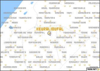 map of Keur Aliou Fal