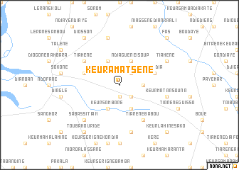 map of Keur Amat Séne