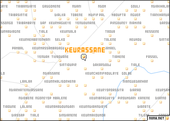map of Keur Assane