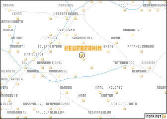 map of Keur Brahim