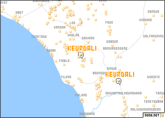 map of Keur Dâli