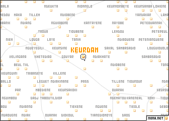 map of Keur Dam