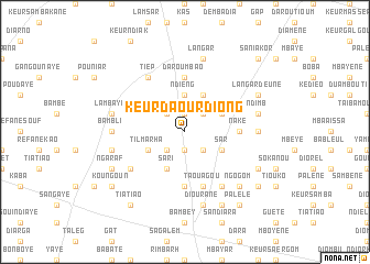 map of Keur Daour Diong