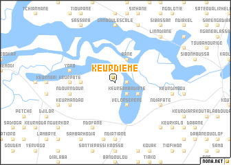 map of Keur Diemé