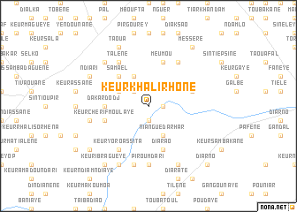 map of Keur Khali Rhone