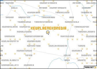 map of Keur Laène Korédia