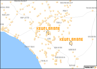 map of Keur Lamane