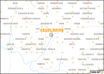 map of Keur Lamine