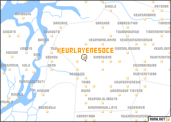 map of Keur Layene Socé