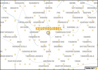 map of Keur Madiabel