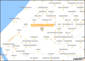 map of Keur Madiagne