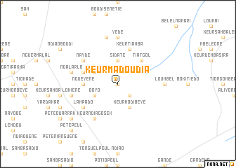 map of Keur Madoudia