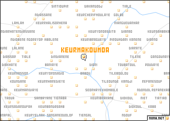 map of Keur Makoumoa