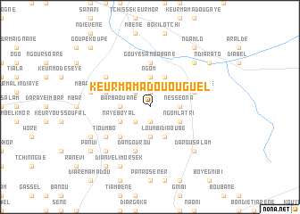 map of Keur Mamadou Ouguel