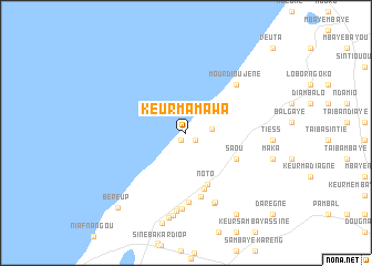 map of Keur Mam Awa