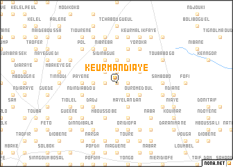 map of Keur Mandiaye