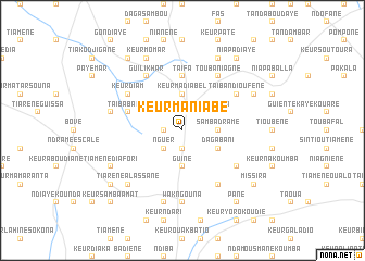 map of Keur Maniabé