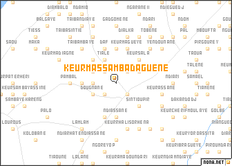 map of Keur Massamba Daguène