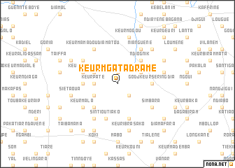 map of Keur Mgata Dramé