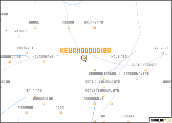 map of Keur Modou Diba