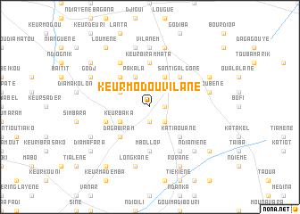 map of Keur Modou Vilané