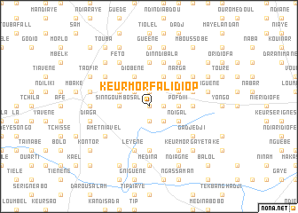 map of Keur Morfali Diop