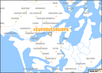 map of Keur Moussa Diara
