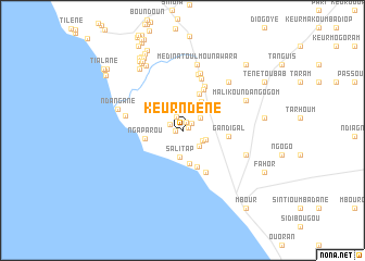 map of Keur Ndèné