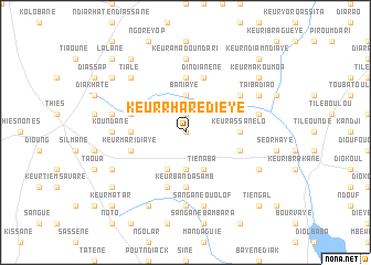 map of Keur Rhare Dièye