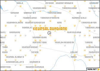 map of Keur Saloum Diané