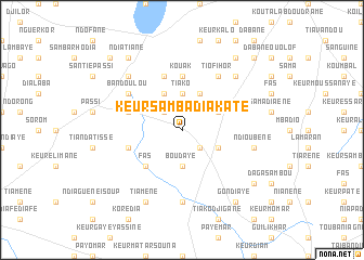 map of Keur Samba Diakaté