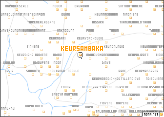 map of Keur Samba Ka