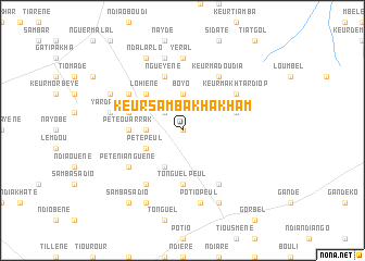 map of Keur Samba Khakham