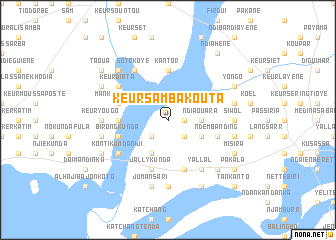 map of Keur Samba Kouta