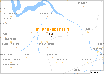 map of Keur Samba Lello