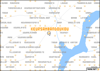 map of Keur Samba Ndoukou