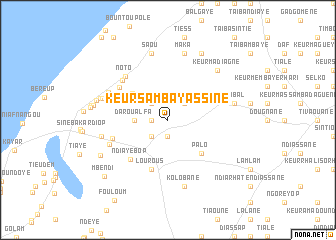 map of Keur Samba Yassine