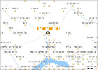 map of Keur Saouili